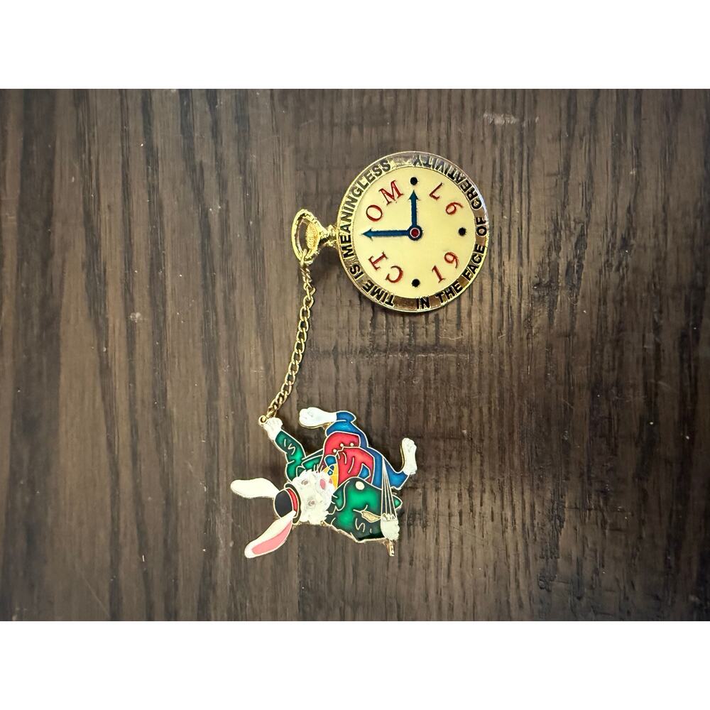 1997Connecticut Rabbit Watch Odyssey Of The Mind OMOotM Pinback Button